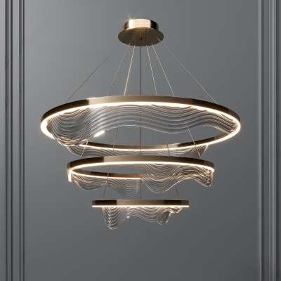 现代吊灯3D模型下载